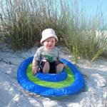 Gavin (1 1/2) enjoying Siesta Key Beach in one of our Toddler Spring Floats.